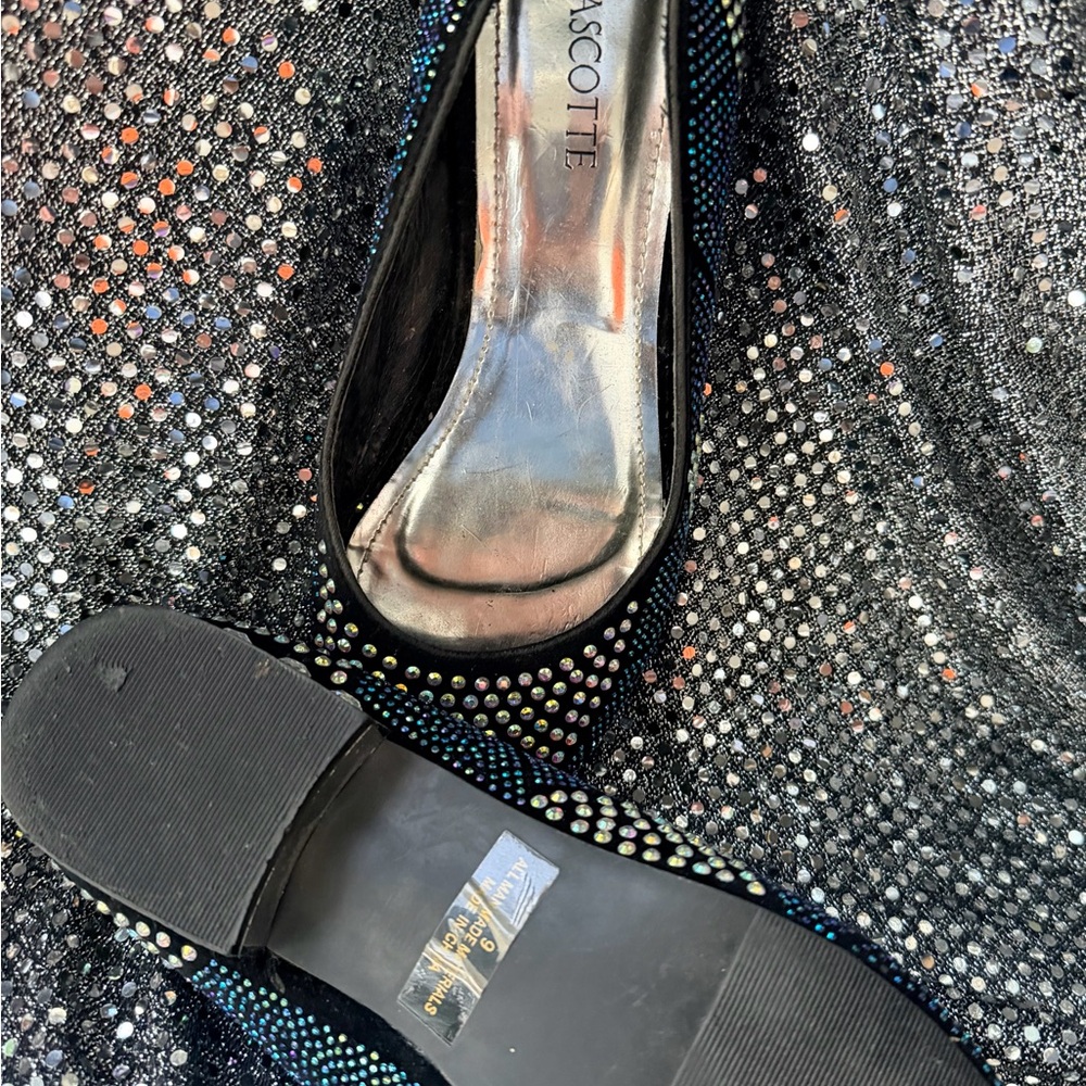Elegant blue Rhinestone Flats - Picture 3 of 4